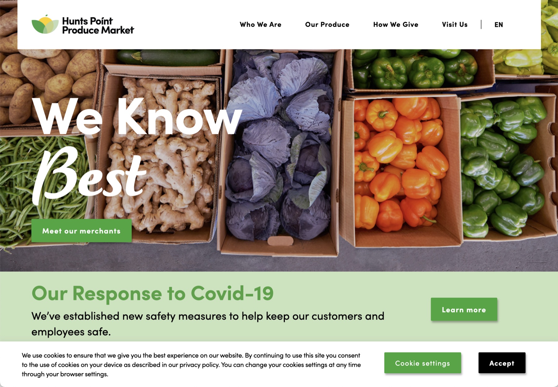 Hunts Point Produce Market website